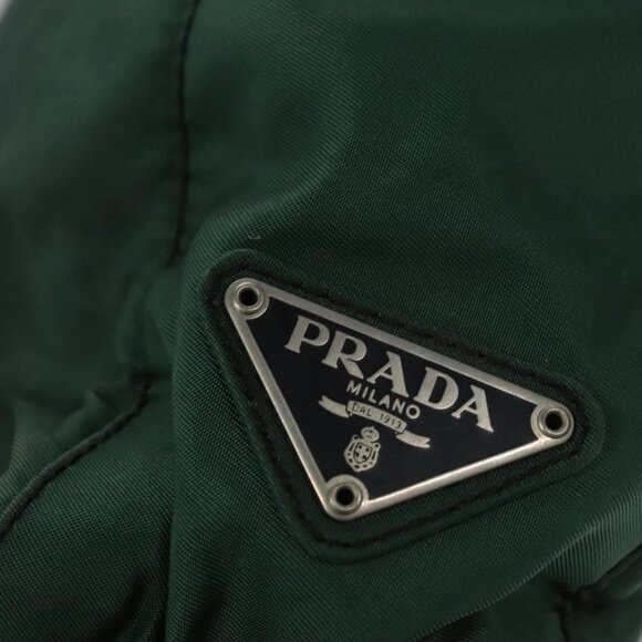 PRADA Hand Bag Nylon Green Auth ti2795 - Picture 11 of 16